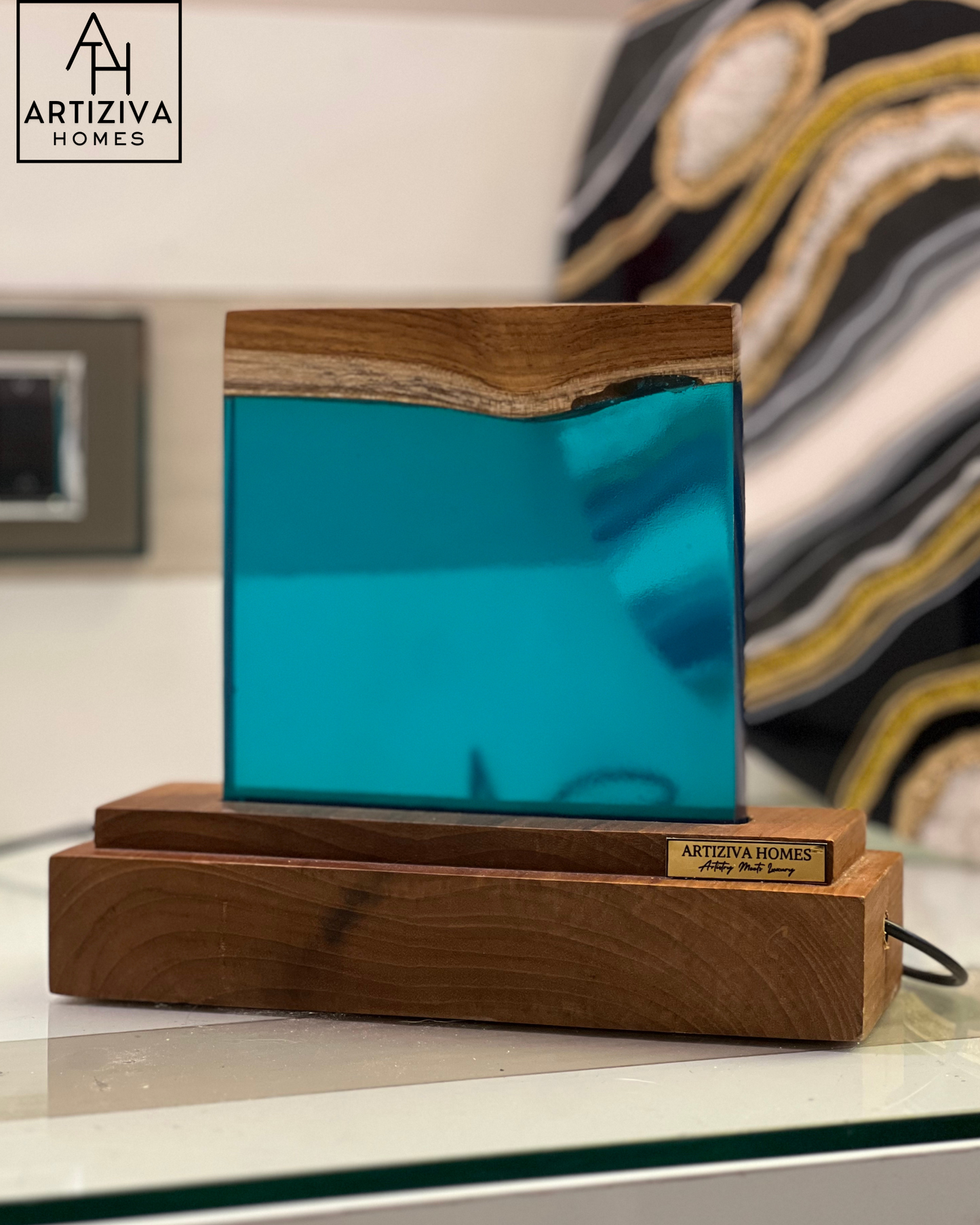 Resin Ocean Breeze Lamp