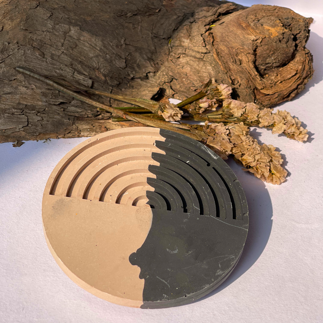 Serene Slate Coasters  - Set of 4