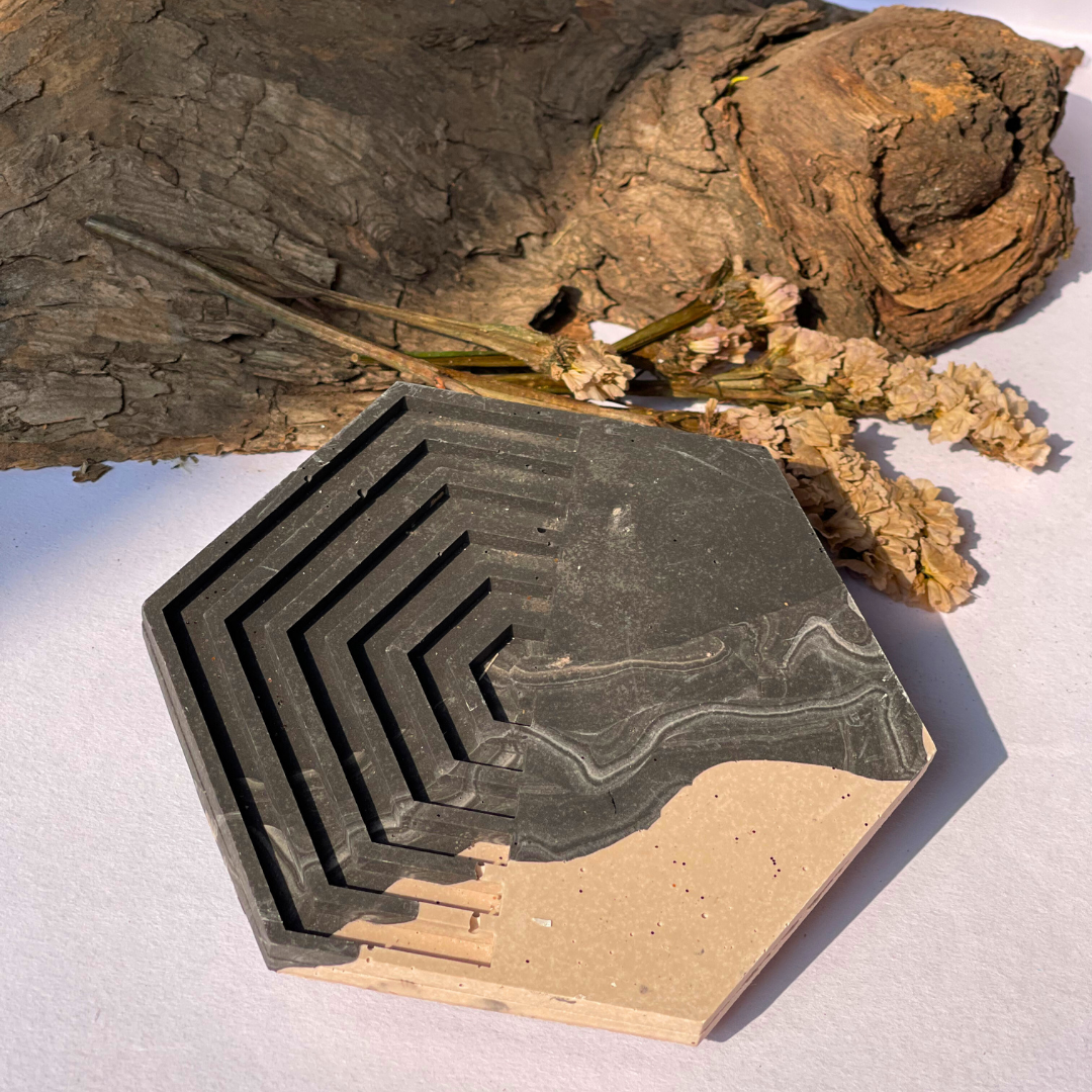 Serene Slate Coasters  - Set of 4
