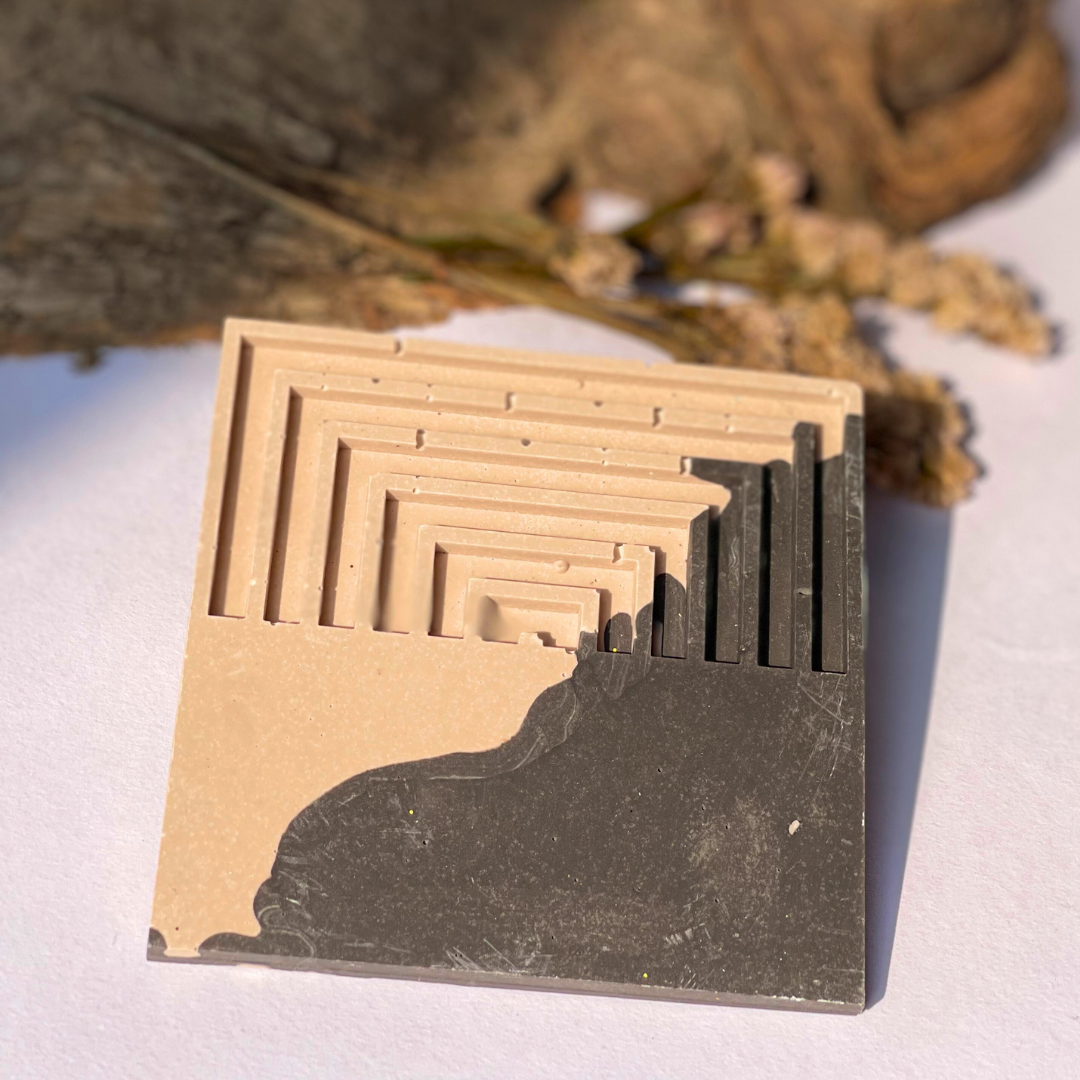 Serene Slate Coasters  - Set of 4