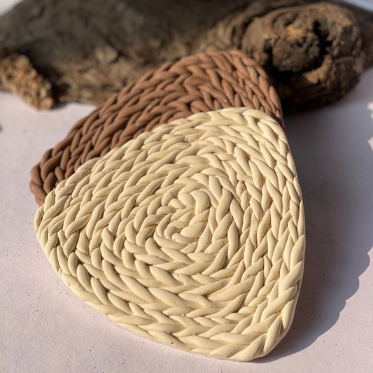 Cocoa Contrast Coasters - Set of 2